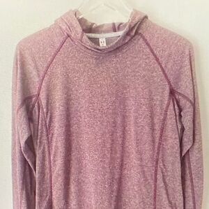 Pink Hooded Long Sleeve Top
